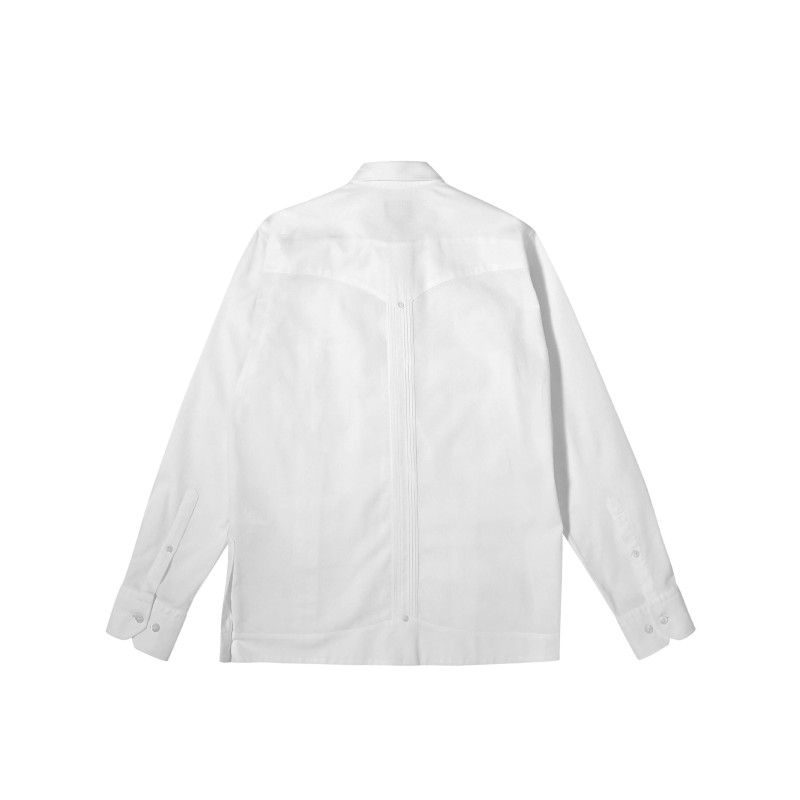 Guayabera 3.0 White Cohiba Atmosphere 100% Piquet Cotton men shirt
