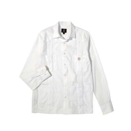 Guayabera 3.0 White Cohiba Atmosphere 100% Piquet Cotton men shirt